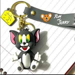 Tom of Tom & Jerry KeyChain Bag Charm Zipper Pull Gift